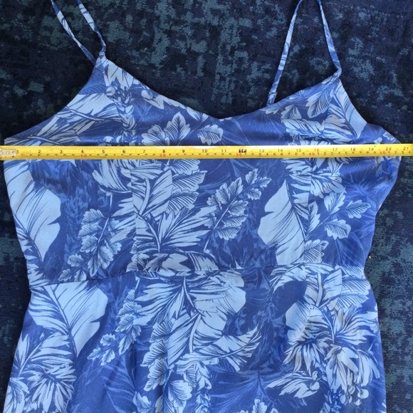 A.n.a. New Approach Summer Dress XXL Rayon Ruffle Hem Blues Vacation Beach - Picture 9 of 11